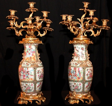 Rose Medallion Vases