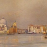 Venice Oil on Canvas Close Up of Ships